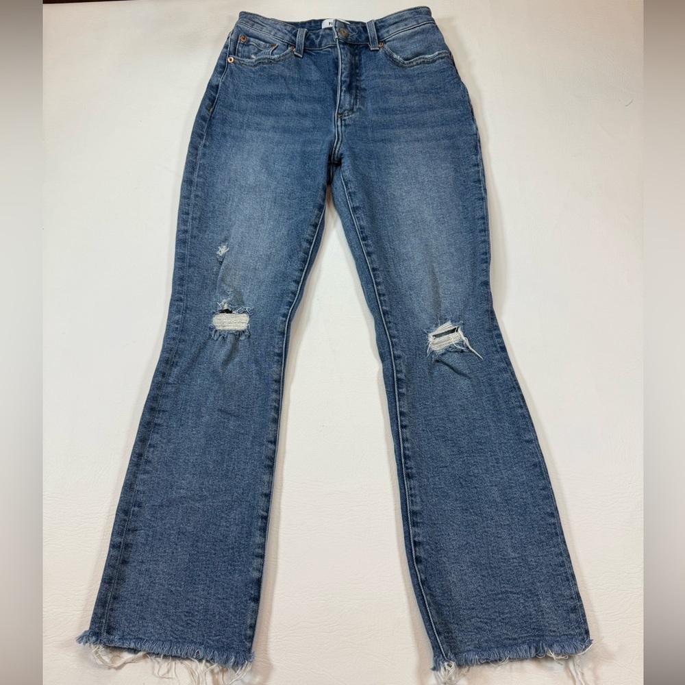 Pistola Wmn 24 jeans inseam 25in Distressed slight bootcut higher waist (bin CC)